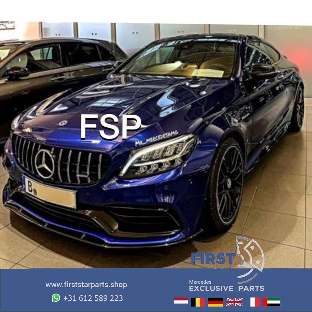 W205 C63 AMG Facelift Panamericana Gril Origineel Mercedes C, Gebruikt, -, Ophalen of Verzenden, -