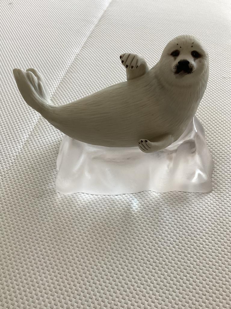 Franklin Mint Snow Pup beeldje - Roblyn A. Camm 1987, Ophalen, Zo goed als nieuw, Dier