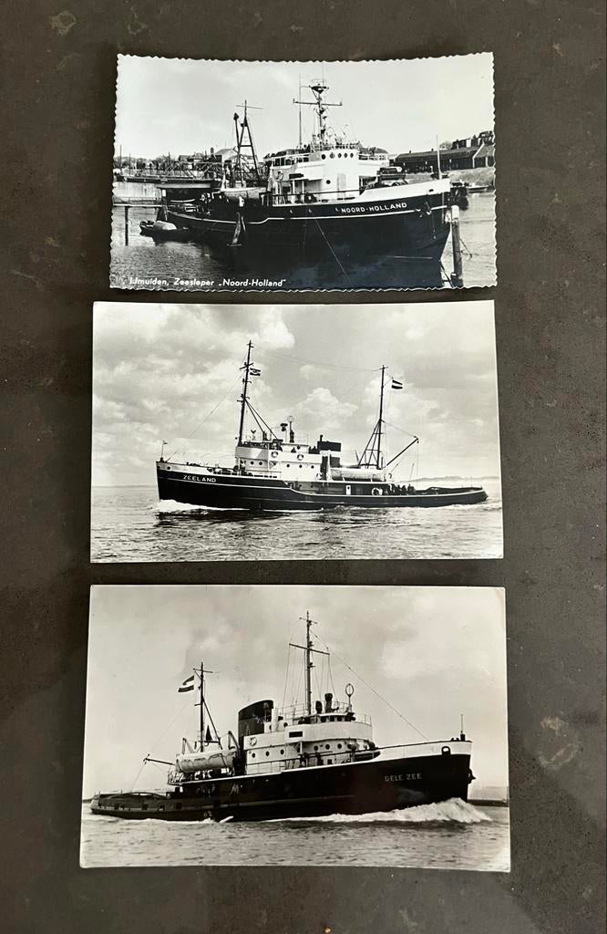 3 Zeeslepers: Smit & Co - Wijsmuller (IJmuiden, Zeeland, Gel, Verzamelen, Scheepvaart, Verzenden, Gebruikt