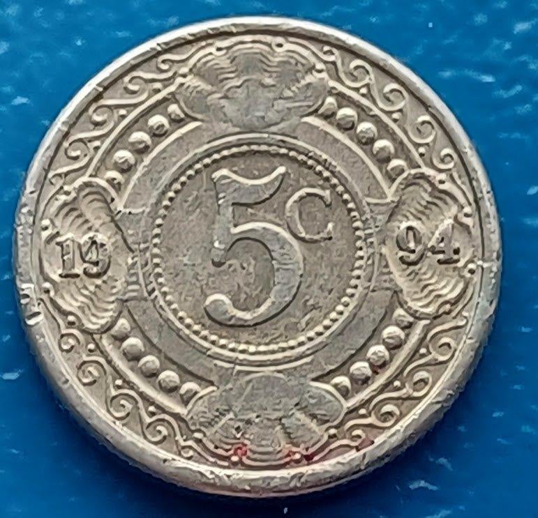 Nederlandse Antillen 5 cents - 1994, Postzegels en Munten, Munten | Nederland, Verzenden, Koningin Beatrix, 5 cent, Losse munt