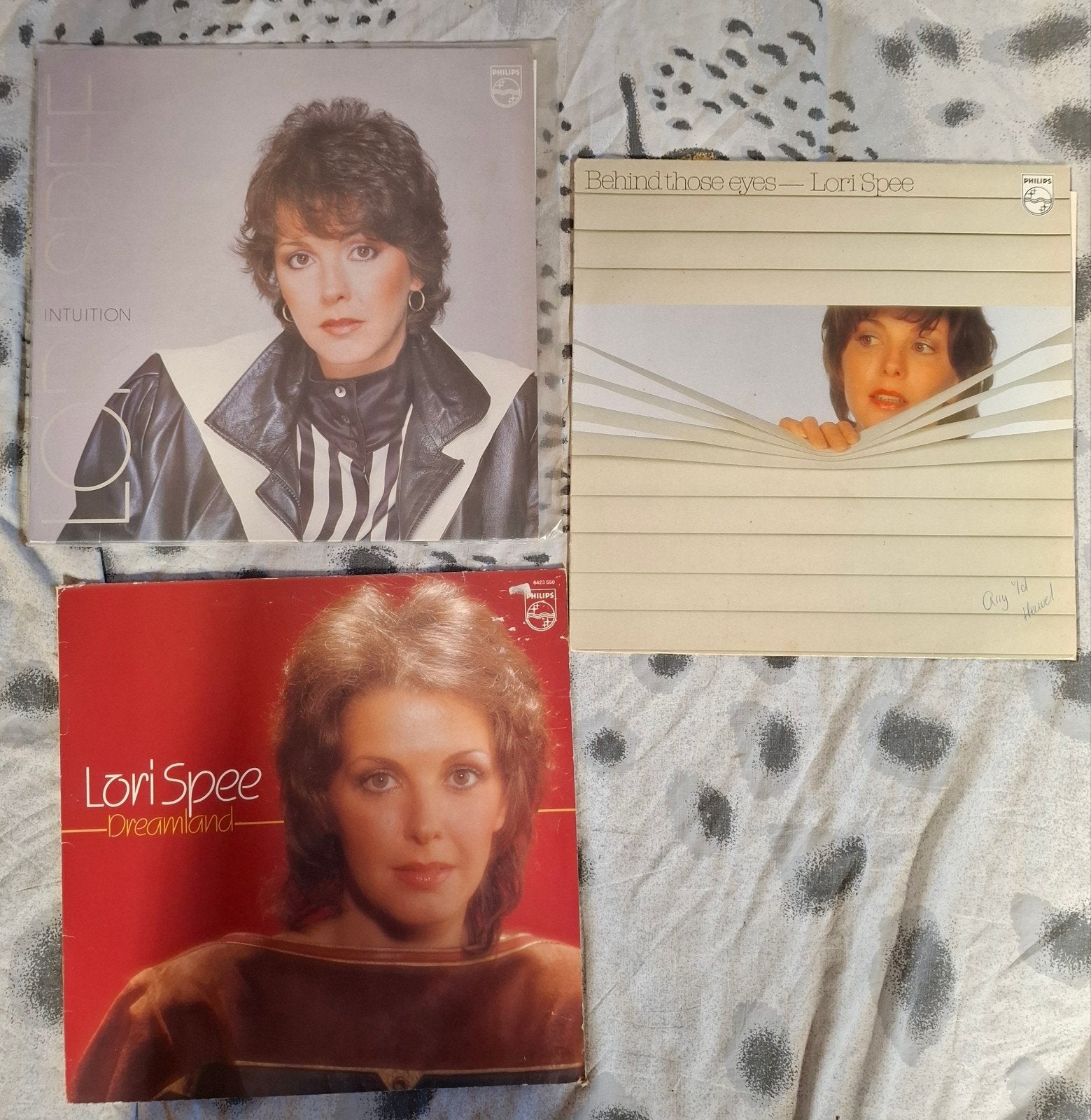 3x LP Lori Spee LP's: Intuition, Behind Those Eyes, Dreamlan, LP, Gebruikt, Pop, Ophalen of Verzenden