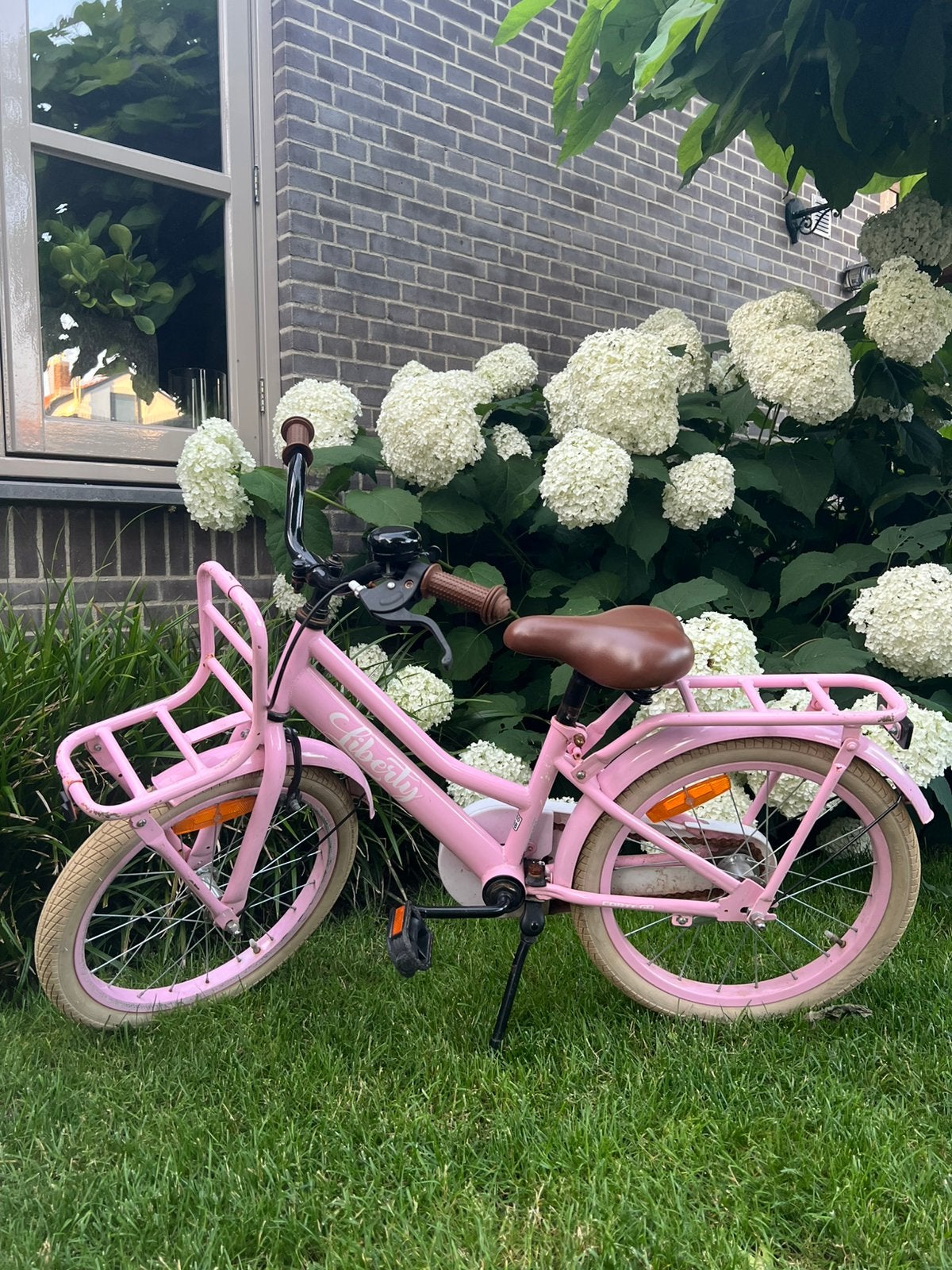Roze meisjesfiets | 18 inch, Fietsen en Brommers, Fietsen | Meisjes, Ophalen, Zo goed als nieuw, 18 inch