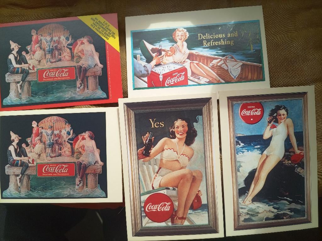 Poster en ansichtkaarten Coca Cola, Ophalen of Verzenden, Zo goed als nieuw, A1 t/m A3