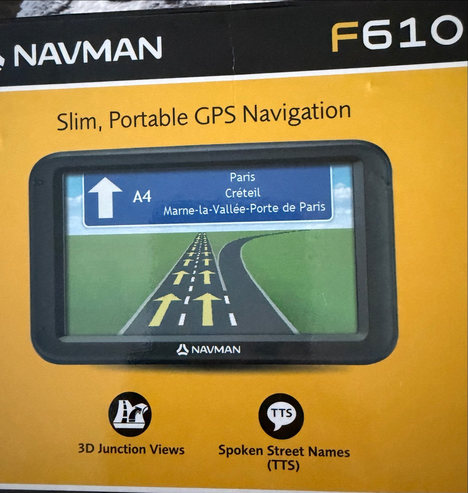 Navman F610 Slim Portable GPS Navigatie met TomTom hoesje, Ophalen of Verzenden, Gebruikt