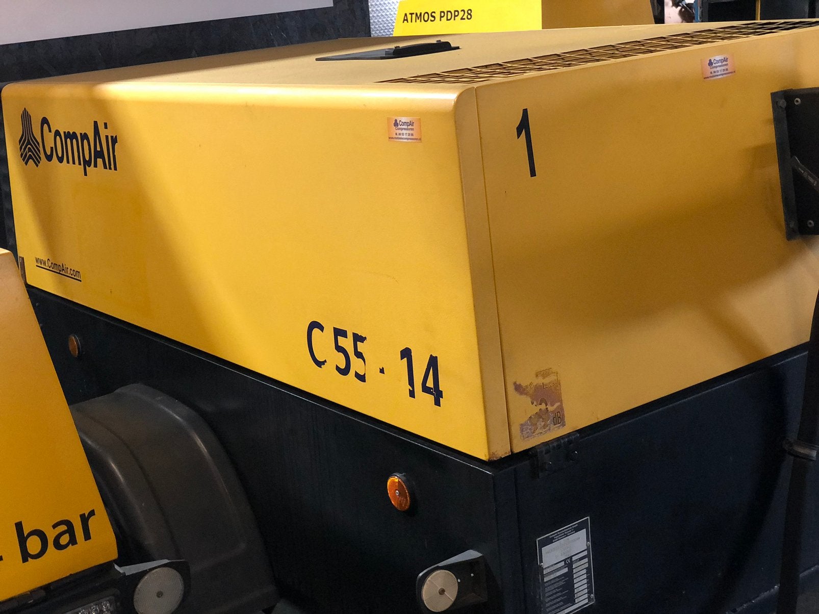 CompAir C 55-14.  14 bar Dieselcompressor, Ophalen
