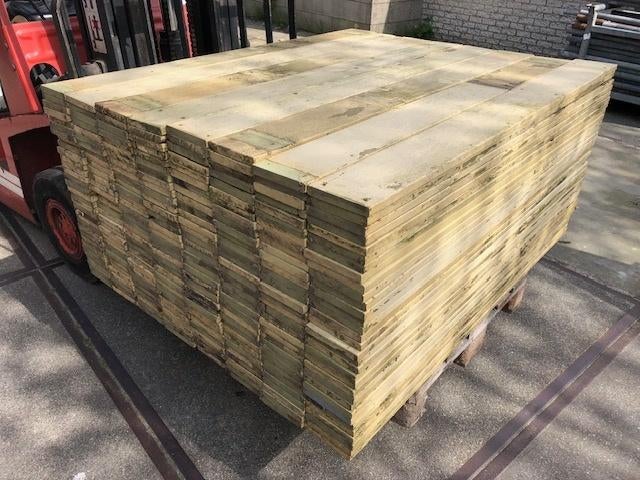 Partij gebruikte Afzelia hardhouten planken, Doe-het-zelf en Verbouw, Ophalen, Gebruikt, Minder dan 25 mm, Plank