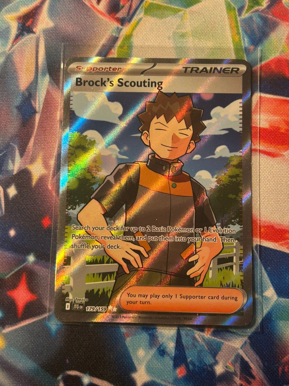 Brock’s Scouting Full Art Trainer 179/159, Ophalen of Verzenden, Nieuw, Losse kaart, Foil