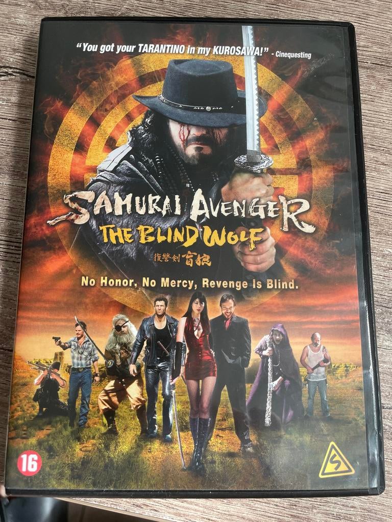 Samurai Avenger The Blind Wolf DVD, Vanaf 16 jaar, Ophalen of Verzenden, Gebruikt, Actiethriller