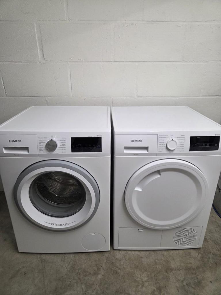 Siemens iq300 wasmachine en droger set, Ophalen, Zo goed als nieuw, 85 tot 90 cm, 1200 tot 1600 toeren