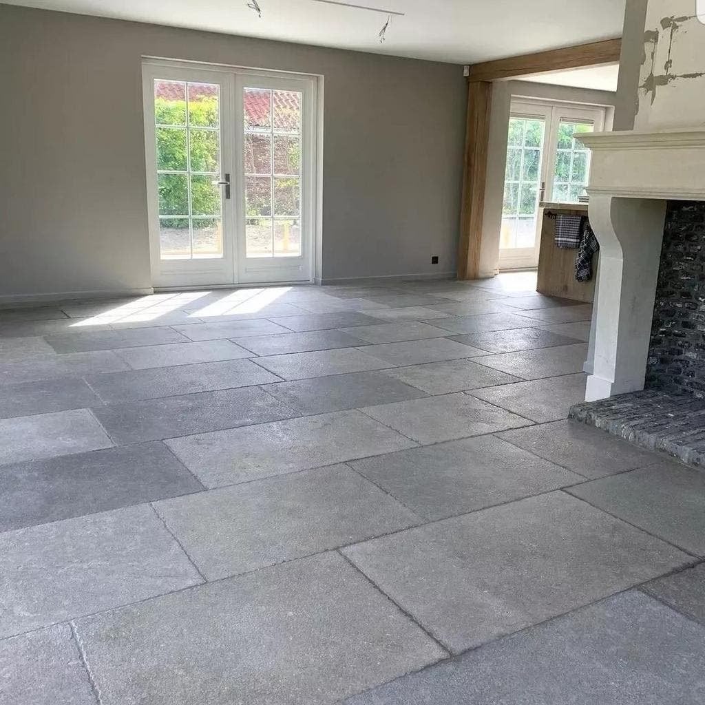Bourgondische dallen Dordogne Gris Franse dallen VLOEREN!, Ophalen of Verzenden, Nieuw, 75 m² of meer, Overige typen