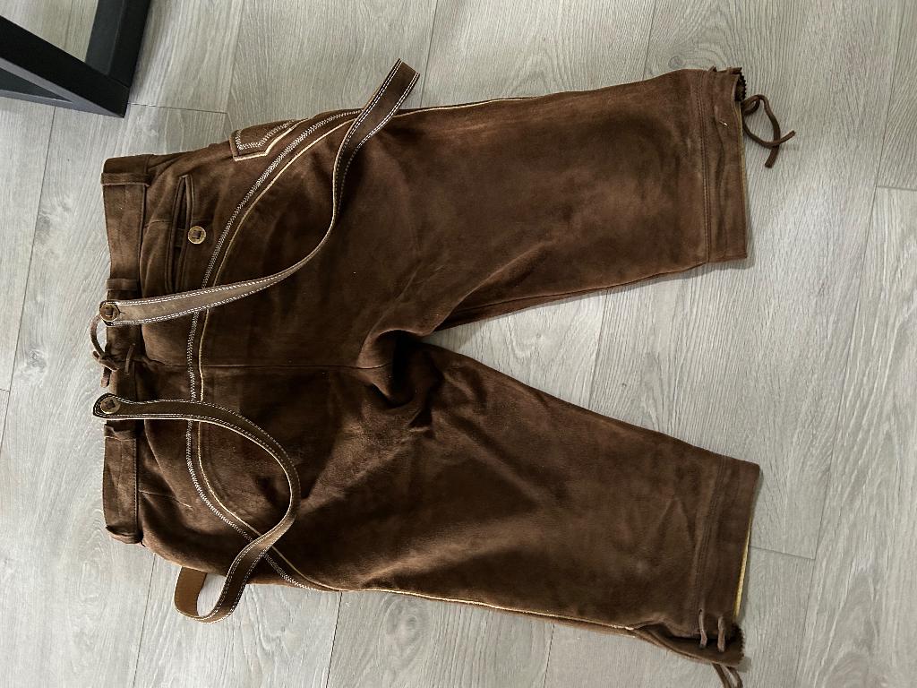 Lederhose, Maat 52/54 (L), Ophalen of Verzenden, Overige thema's, Kleding