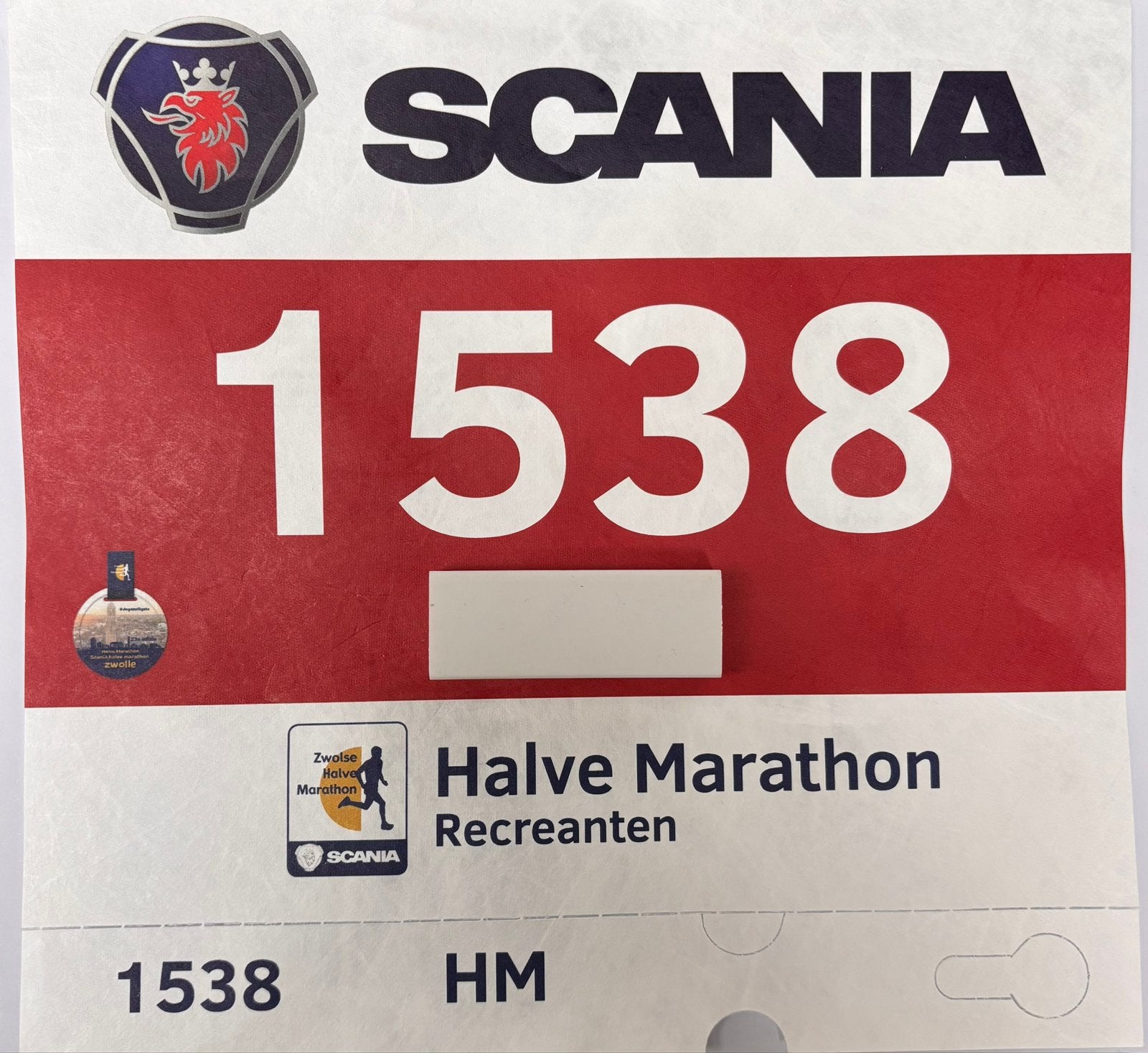 Startbewijs Halve Marathon Zwolle, Eén persoon, Juni
