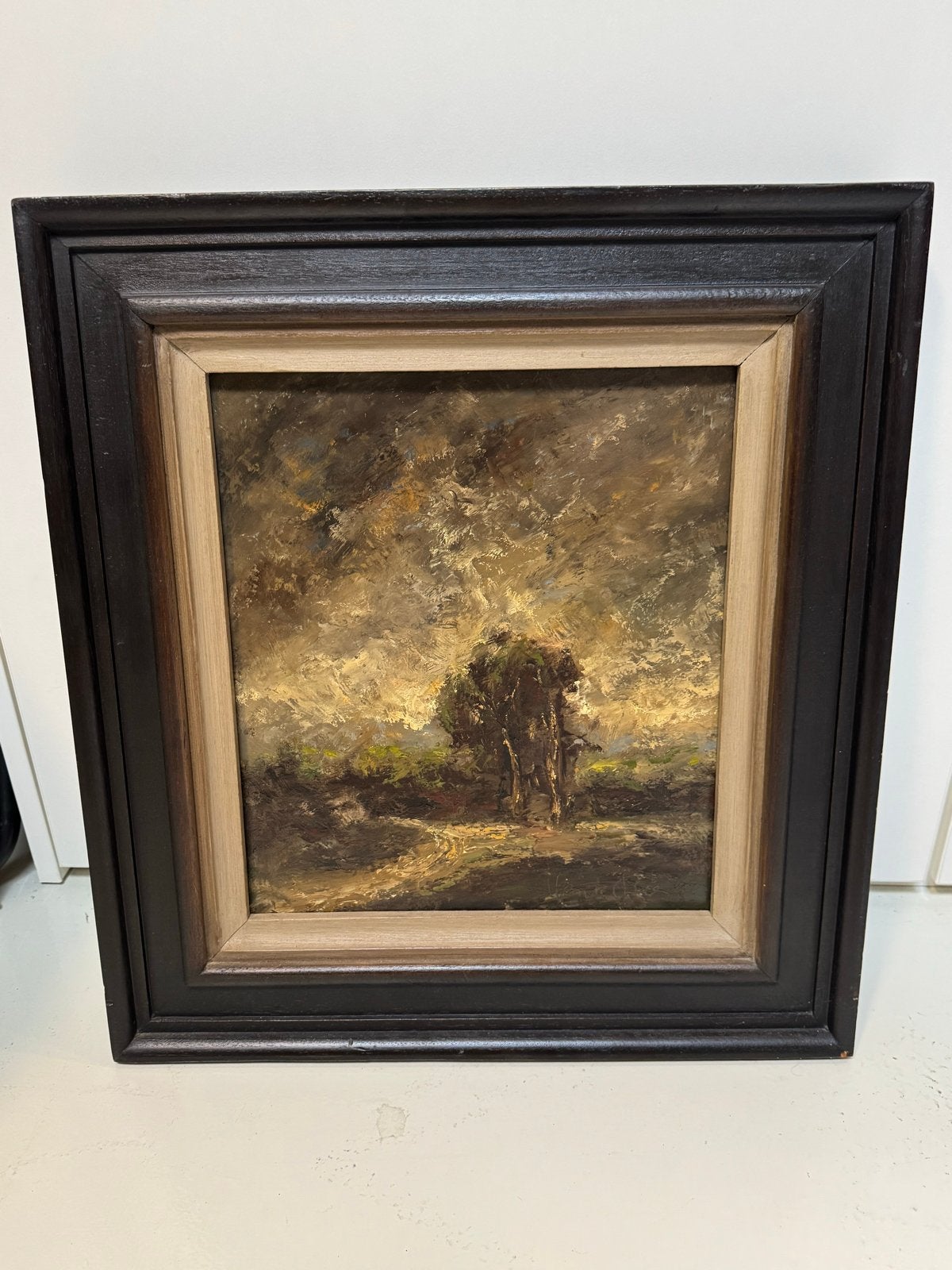 Olieverf Schilderij: Veldweg, Beck, Doek, Impressionistisch, Ophalen of Verzenden, Landschap