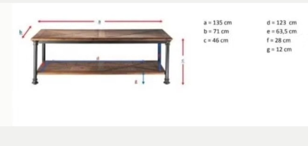 Maisons du Monde salontafel, Ophalen, Gebruikt, 100 tot 150 cm, 50 tot 100 cm