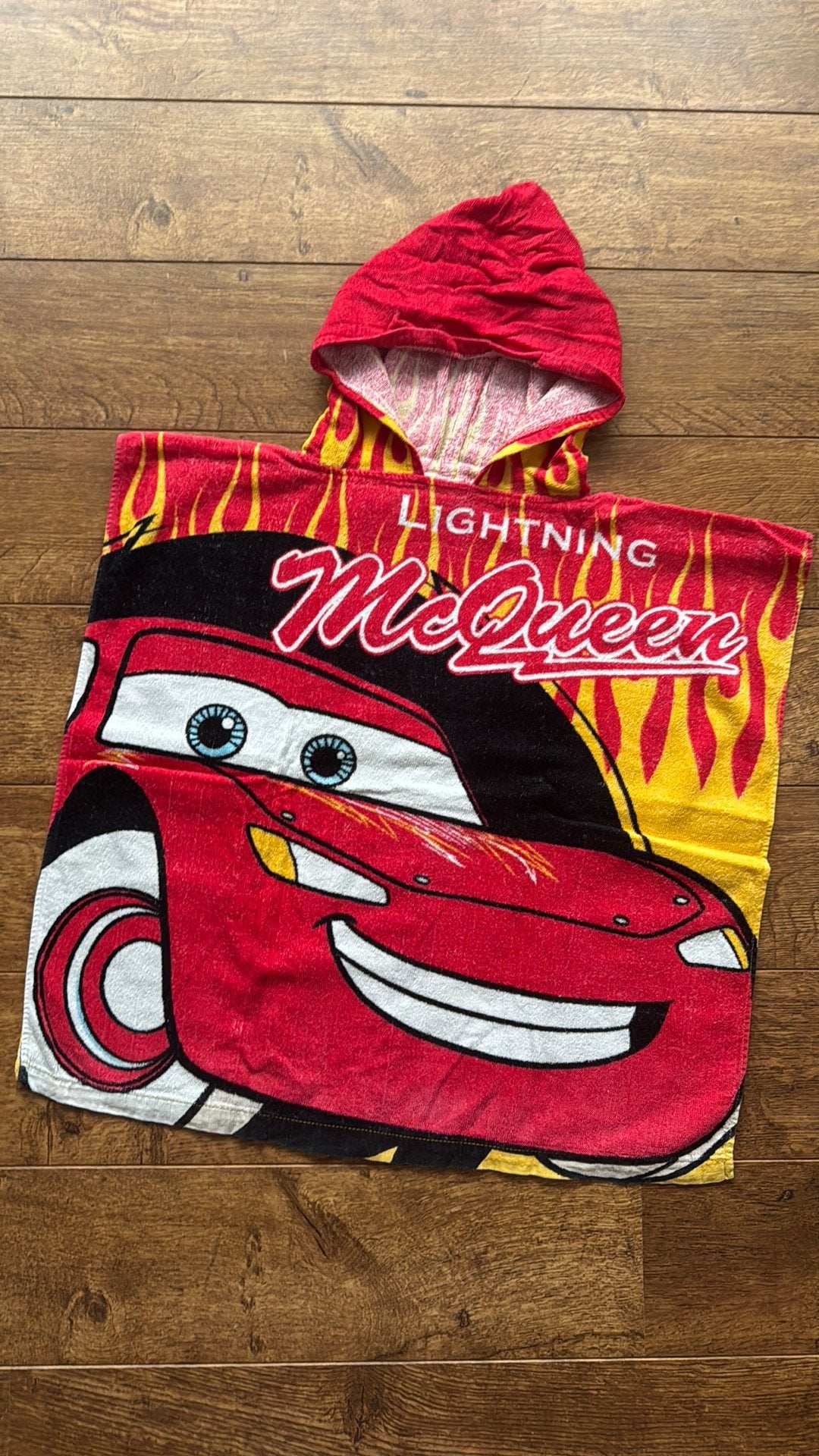 Cars Auto Handdoek Poncho, Ophalen of Verzenden, Zo goed als nieuw, Jongen of Meisje