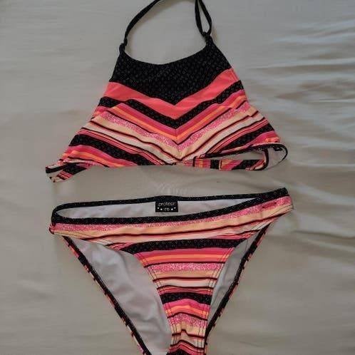 176 bikini protest, Kinderen en Baby's, Kinderkleding | Kinder-zwemkleding, Ophalen, Gebruikt, Bikiniset, Meisje