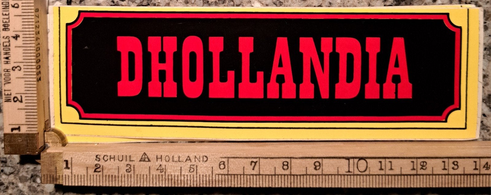Vintage sticker Dhollandia vrachtauto onderdelen laadklep, Ophalen of Verzenden, Zo goed als nieuw