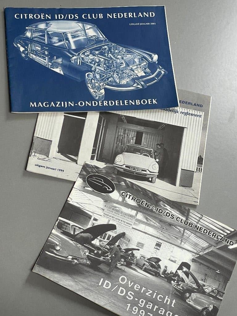 3 oude brochures van de Citroën ID/DS Club Nederland, Ophalen of Verzenden, Zo goed als nieuw, Citroën