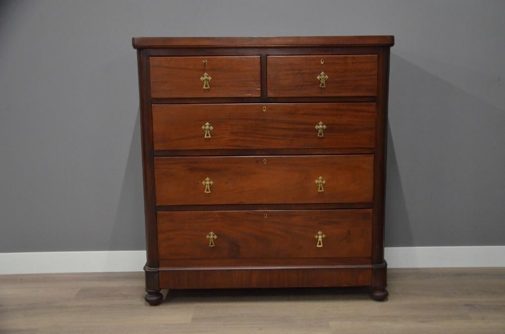 Antieke Engelse commode, Huis en Inrichting, Kasten | Ladekasten, Nieuw, Minder dan 100 cm, 50 tot 100 cm, 25 tot 50 cm, 3 of 4 laden