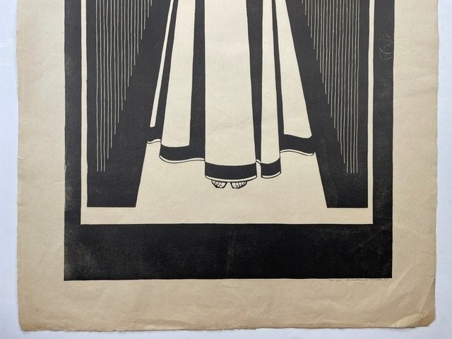 prent poster S Jessurun de Mesquita ZANG 1931, Antiek en Kunst, Ophalen of Verzenden