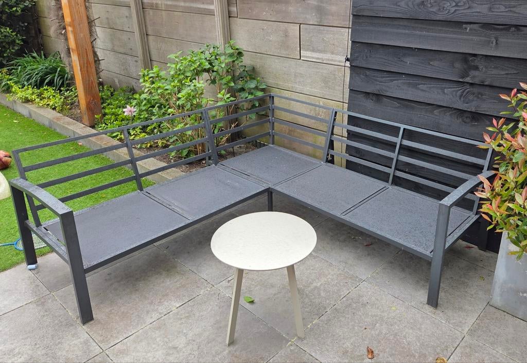 Tuin hoekbank (frame), Ophalen, 5 zitplaatsen, Gebruikt, Aluminium