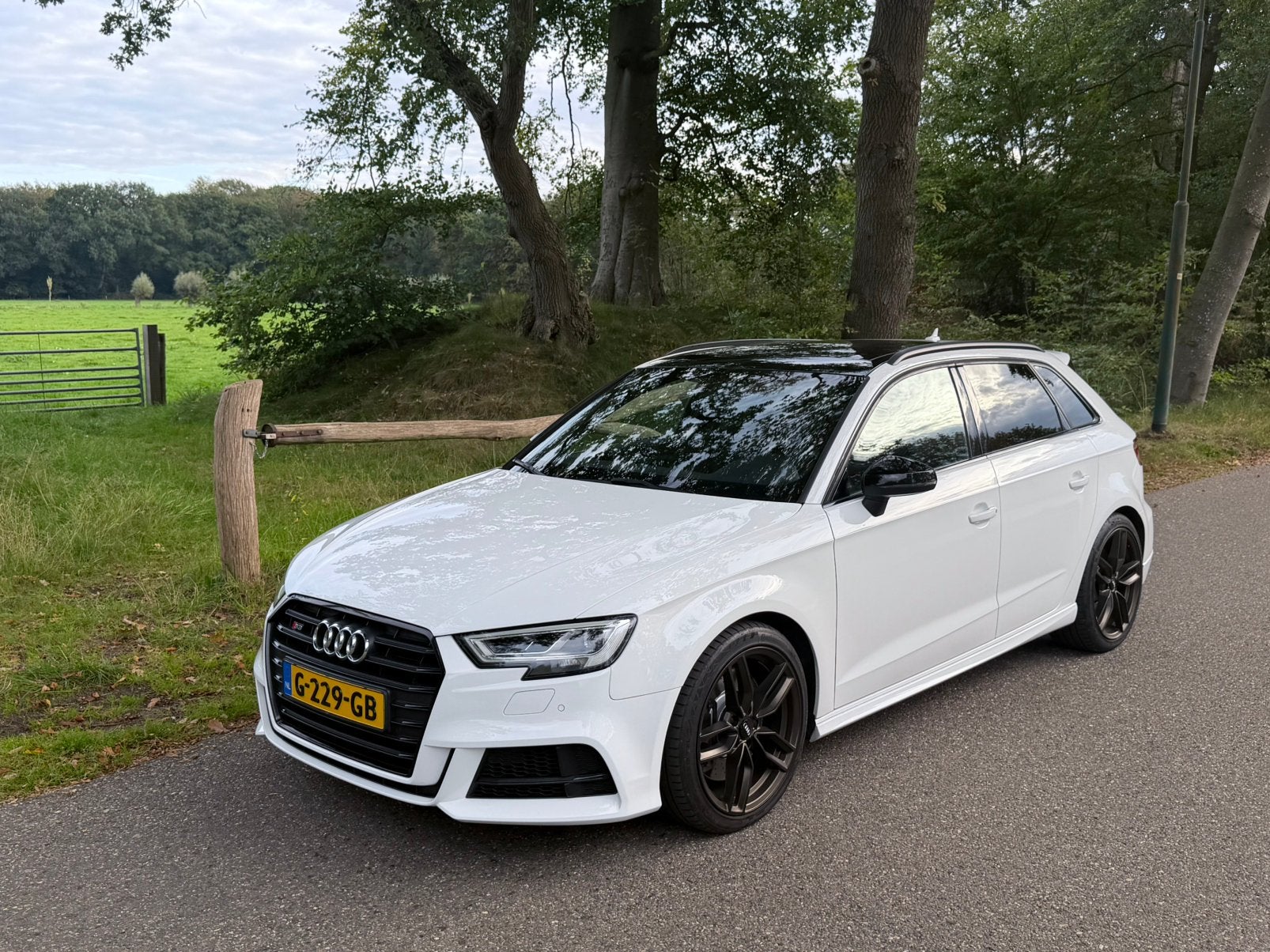Audi A3 S3 2.0 Tfsi 310pk Quattro S Tronic 2016 Wit, Auto's, Automaat, 15 km/l, 1440 kg, Zwart