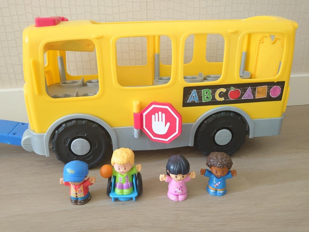 Fisher-Price Little People Schoolbus met figuren, Kinderen en Baby's, Speelgoed | Overig, Ophalen, Gebruikt, Jongen of Meisje