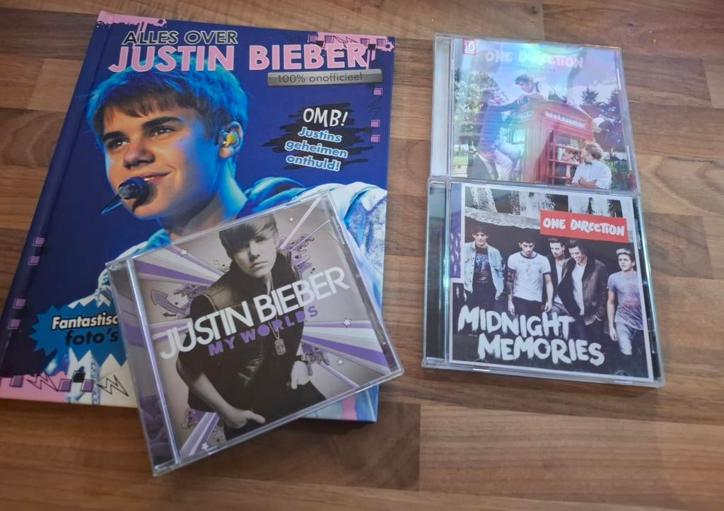 Cd's justin bieber en one direction, Ophalen of Verzenden, Zo goed als nieuw