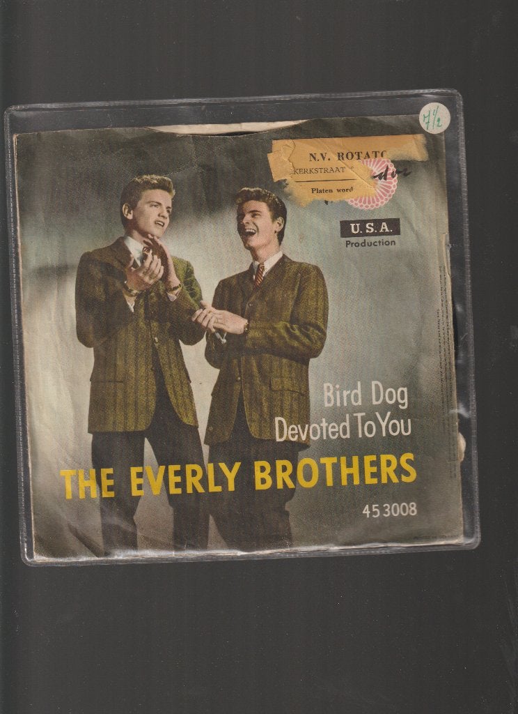 THE EVERLY BROTHERS  --  BIRD DOG, Gebruikt, 7 inch, Rock en Metal, Fotohoes
