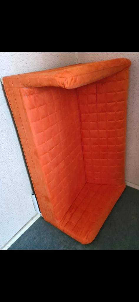 Oranje bankje Ikea, Ophalen, Gebruikt, Tweepersoons, 75 tot 100 cm