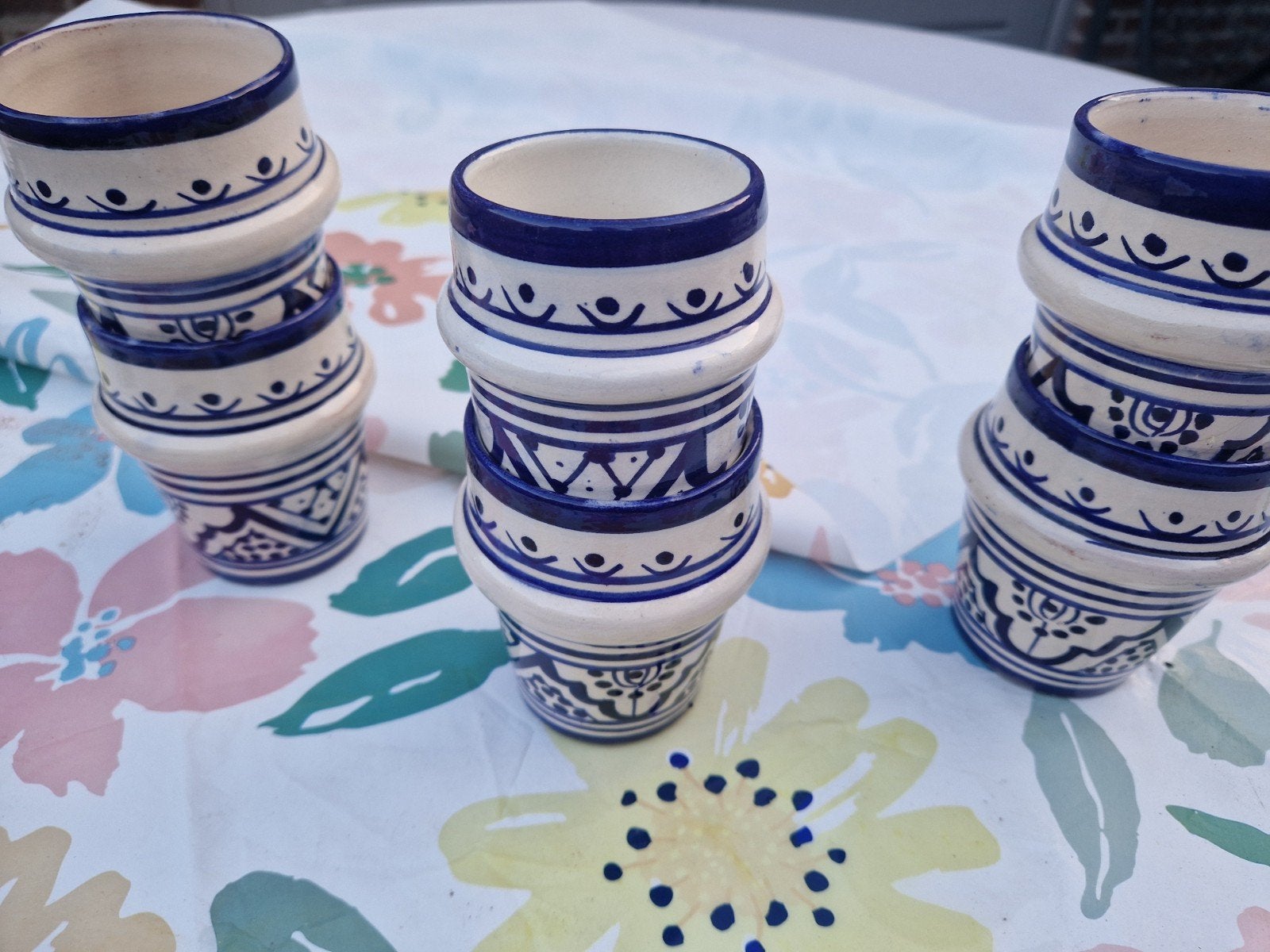 Prachtige Fes Style Mokken - Handgemaakt Keramiek, Ophalen, Overige merken, Keramiek, Nieuw
