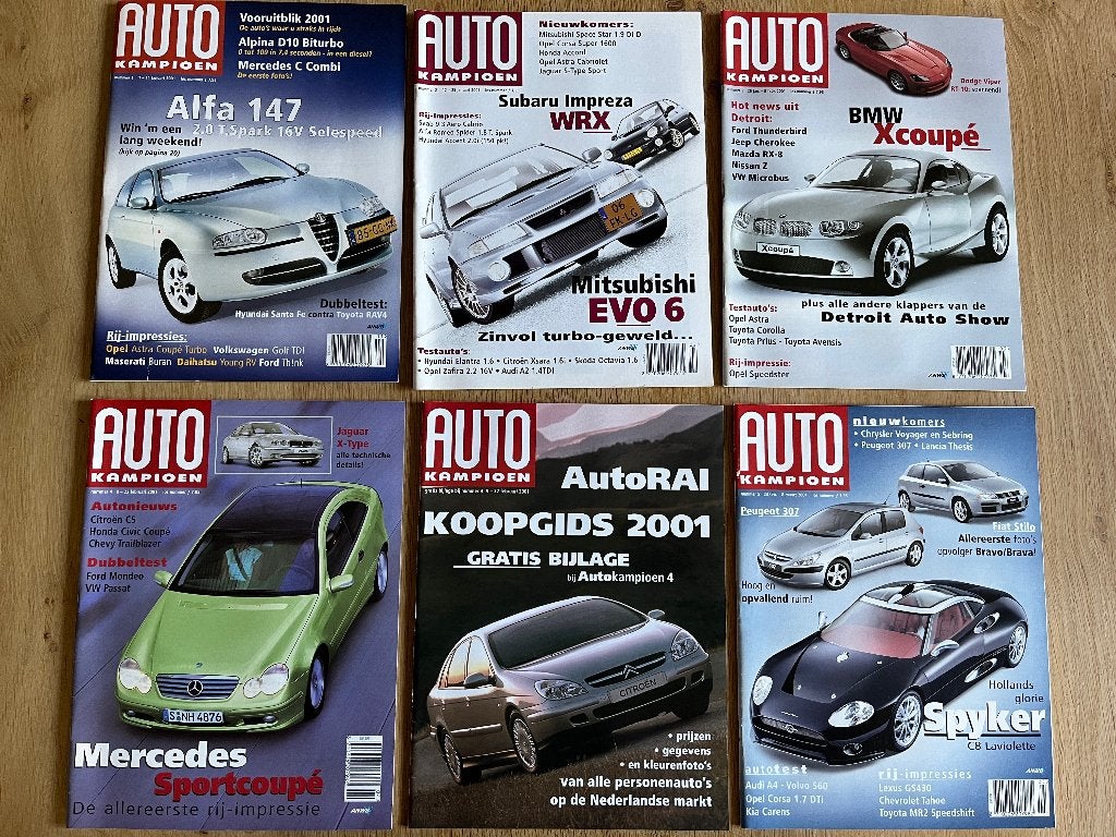 Autokampioen jaargang 2001 compleet 25 nummers., Ophalen of Verzenden, Gelezen, Algemeen