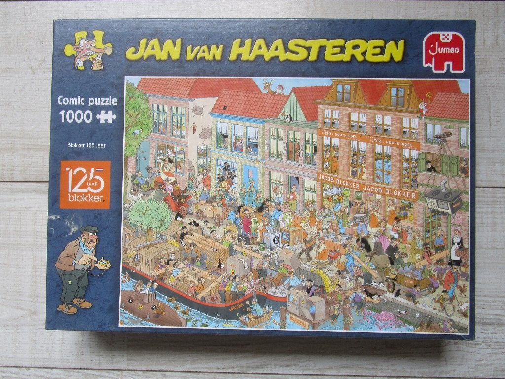 legpuzzel JAN VAN HAASTEREN  'BLOKKER", Ophalen of Verzenden, 500 t/m 1500 stukjes, Zo goed als nieuw, Legpuzzel