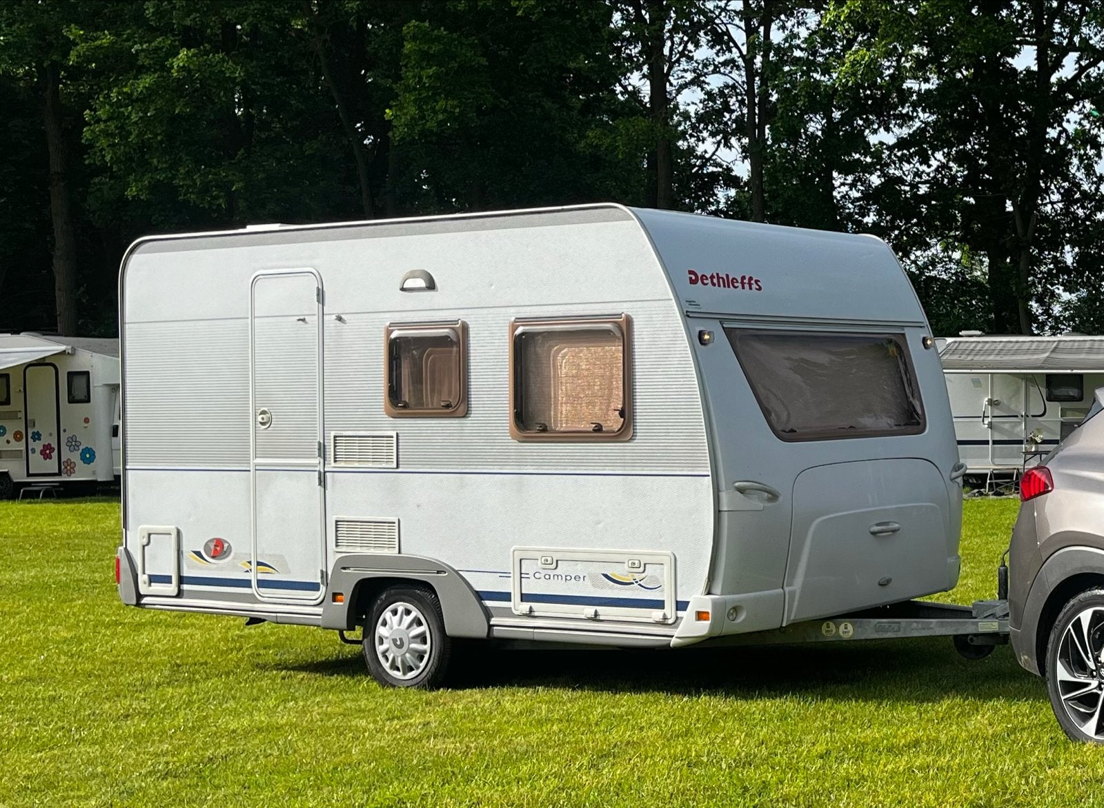 Dethleffs 420 Caravan uit 2001 - Compact en Compleet, Caravans en Kamperen, Treinzit, 750 - 1000 kg, Particulier, Tot en met 4