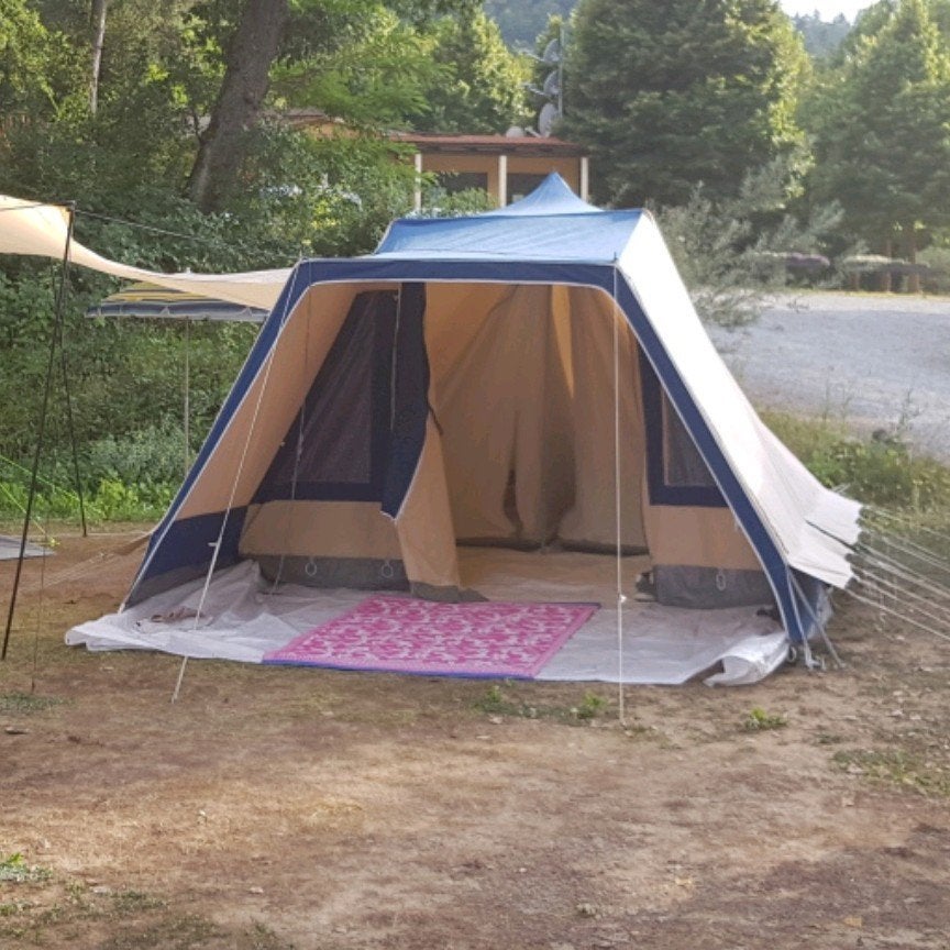 De Wit tent 4 persoons., Caravans en Kamperen, Tenten, Ophalen, Gebruikt, Tot en met 4