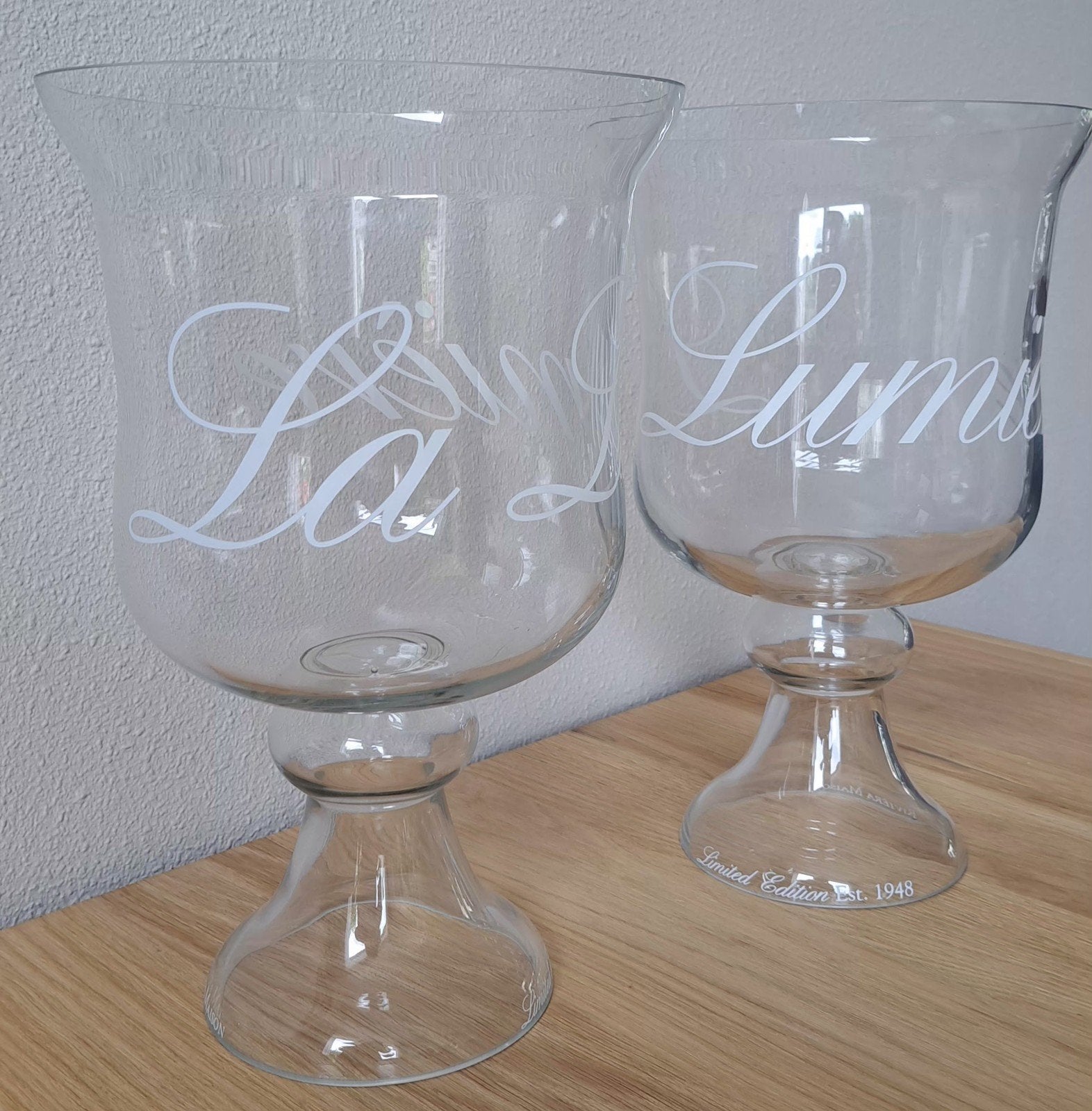 RIVIERA MAISON LIMITED EDITION Twee vazen als nieuw, Ophalen, 22 cm, Zo goed als nieuw, Handgemaakt
