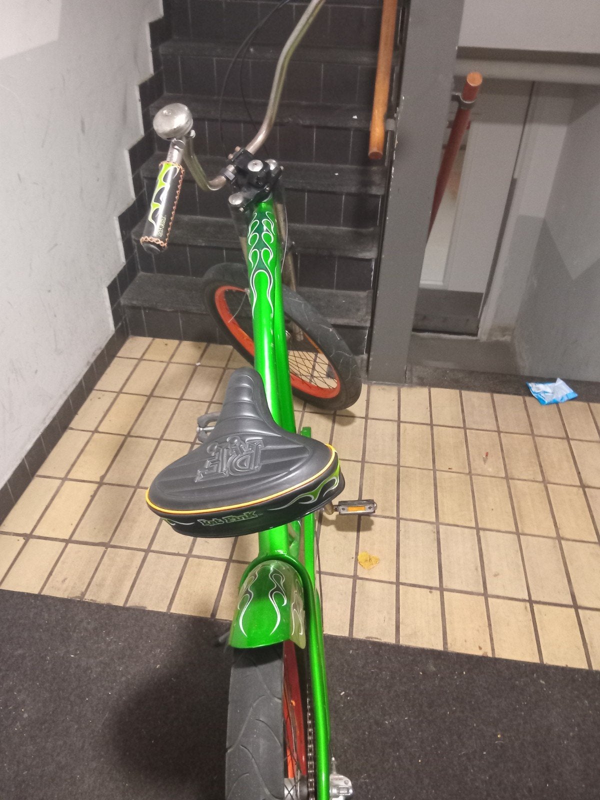 Chopper Fiets met Vlammen Design, Ophalen of Verzenden, Gebruikt, Velgrem, Overige merken