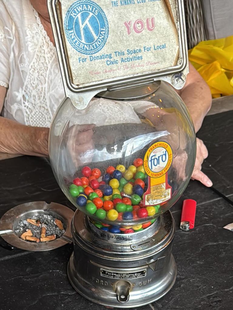 Vintage Kauwgomballenmachine uit de jaren '60, Ophalen of Verzenden, Gebruikt