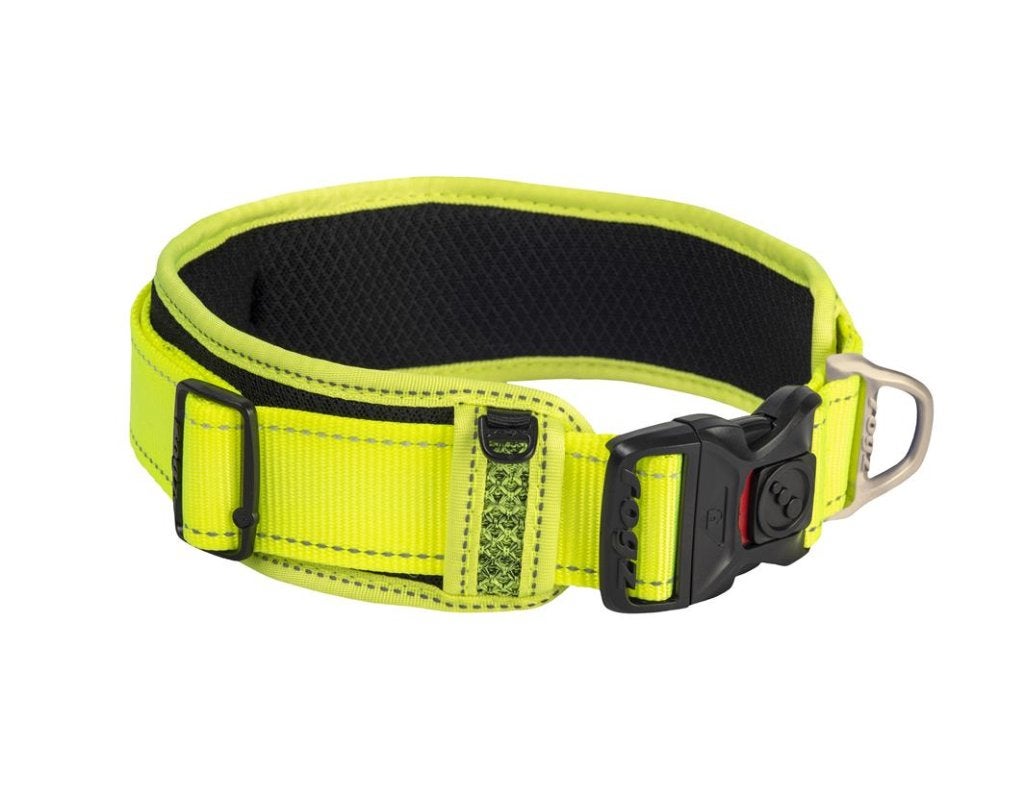 ROGZ Classic Padded Halsband Geel Nekomtrek 48-70 cm KOOPJE!, Ophalen of Verzenden, Nieuw