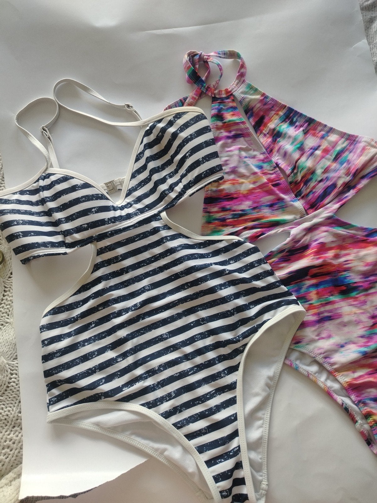 Voordeelbundel: 2 badpakken/tankinis retro look, Meerkleurig, Badpak, Ophalen of Verzenden, Zo goed als nieuw