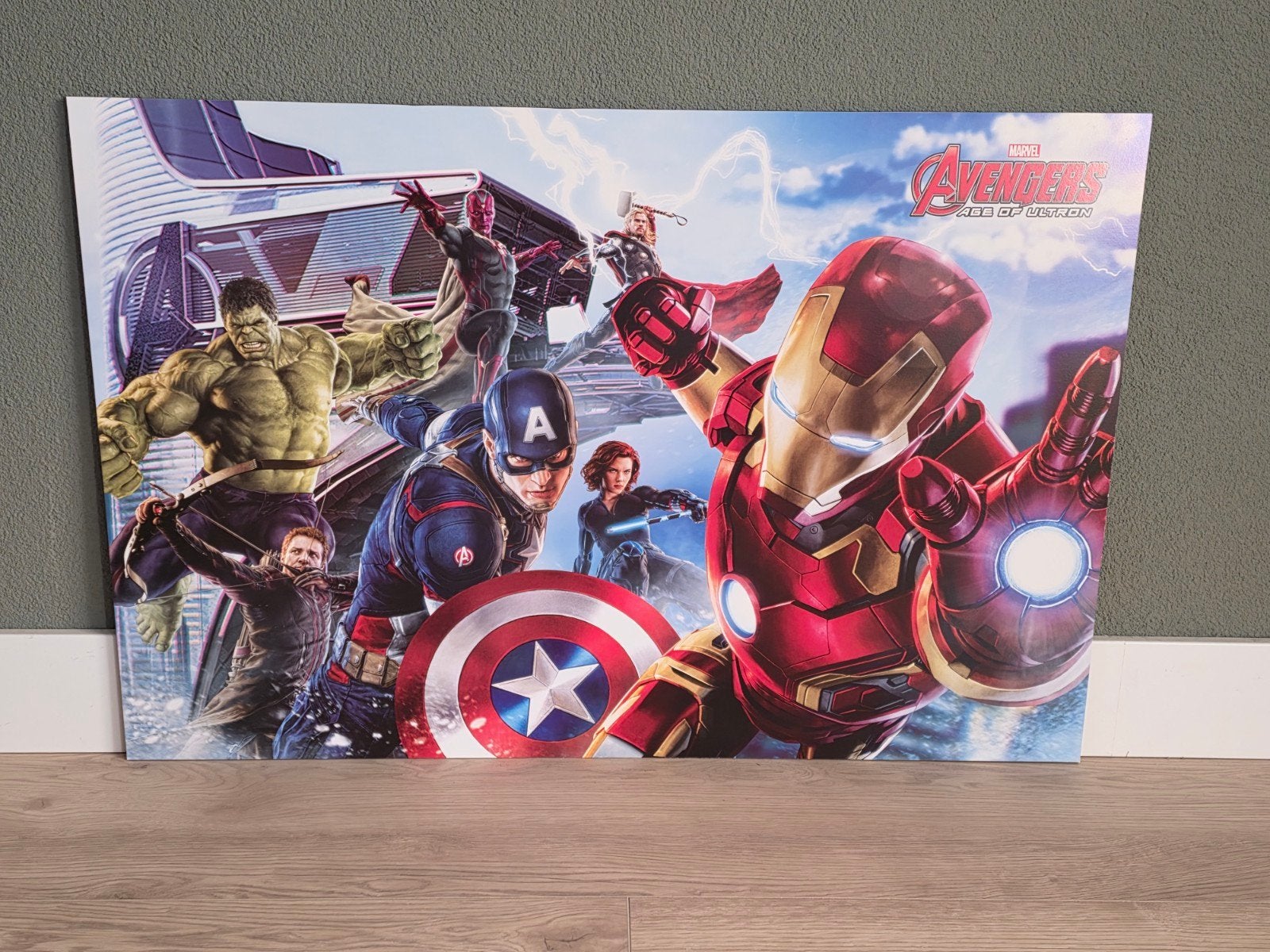 Marvel Avengers Age of Ultron Wanddecoratie, Ophalen, Gebruikt, Hout, Meerkleurig