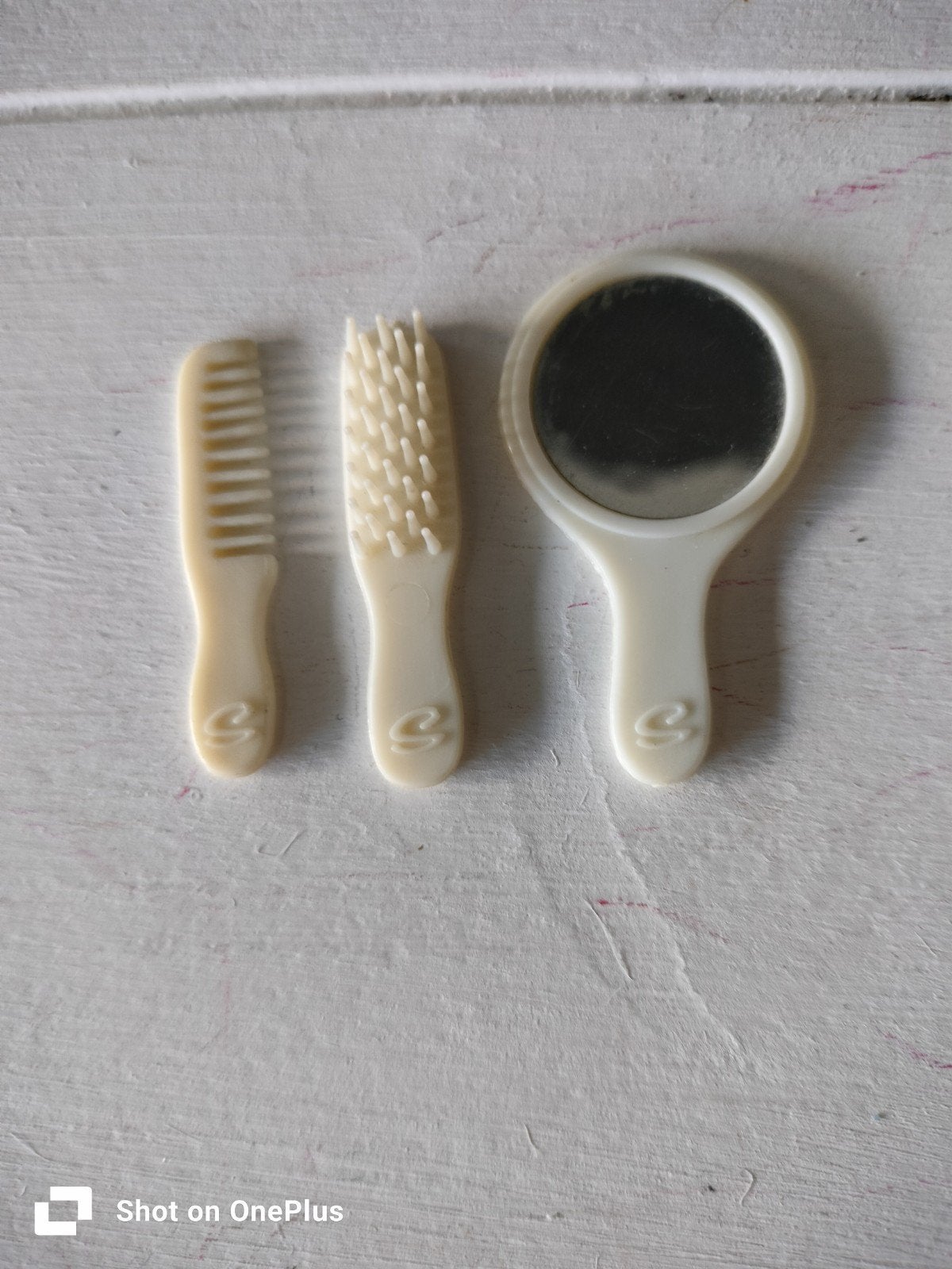 Vintage Barbie Sindy kam en spiegel set, Ophalen of Verzenden, Gebruikt, Accessoires