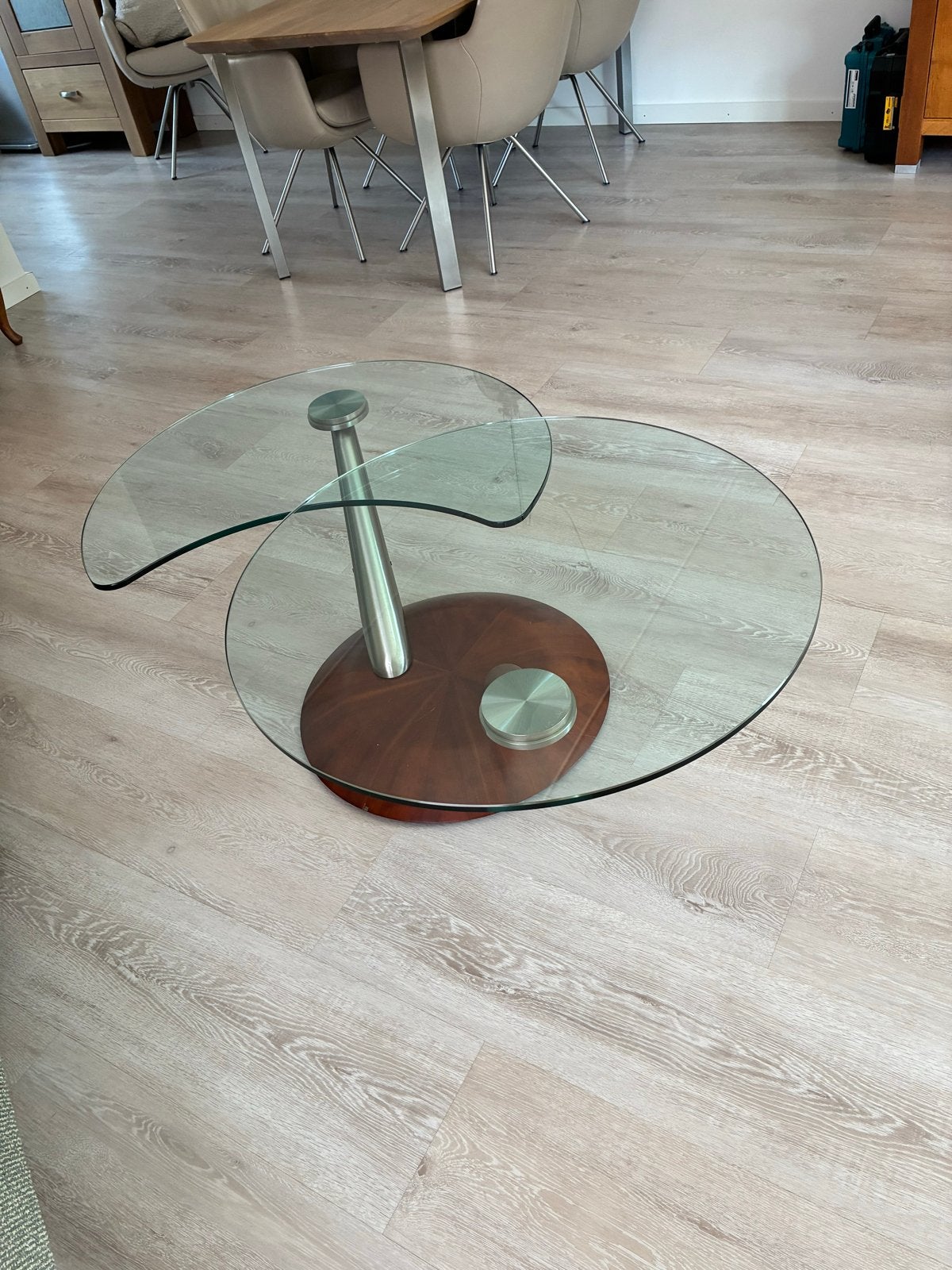 Naos Abra salontafel rond., Huis en Inrichting, Tafels | Salontafels, Ophalen, Gebruikt, Rond, 50 tot 100 cm
