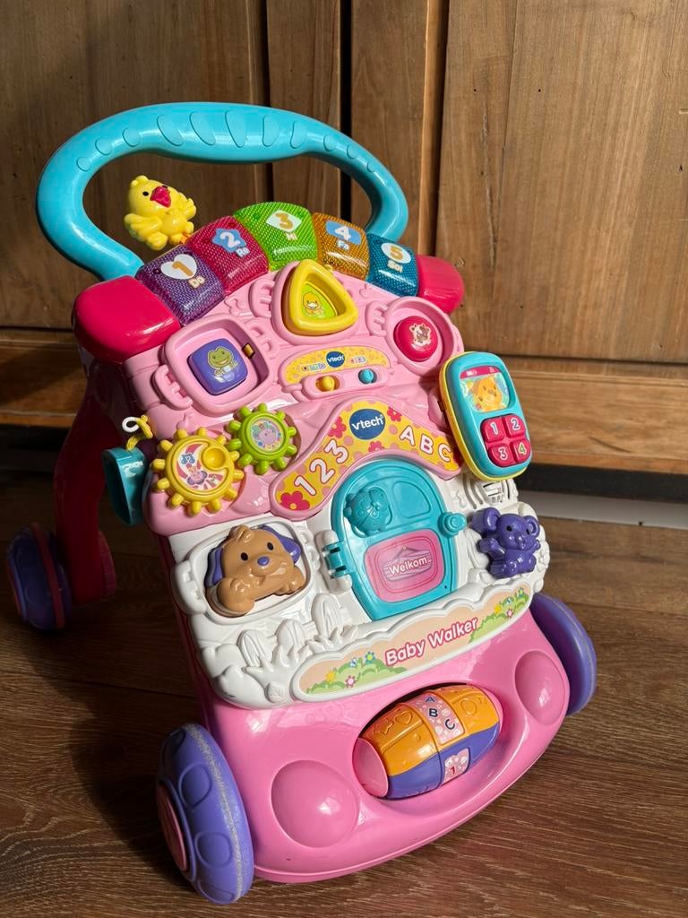 Vtech loopwagen baby walker, Kinderen en Baby's, Speelgoed | Vtech, Ophalen, Zo goed als nieuw, 6 maanden tot 2 jaar