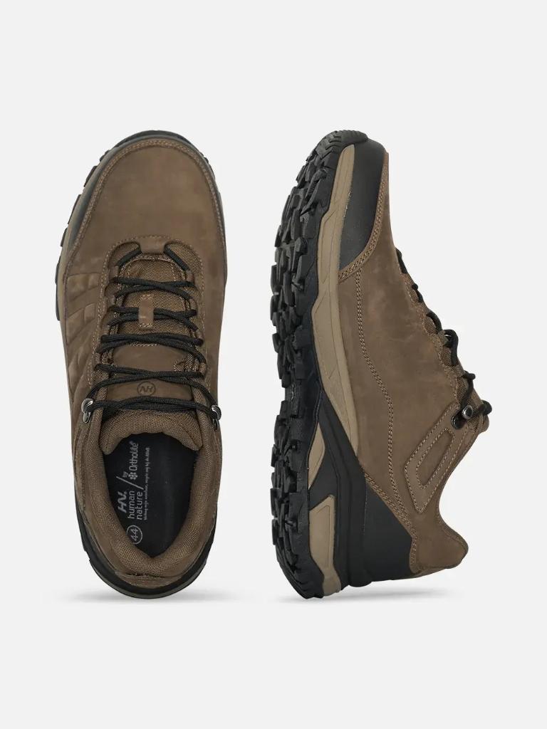 Wandelschoenen heren - Human Nature (kleur bruin-maat 45), Bruin, Ophalen of Verzenden, Zo goed als nieuw, Wandelschoenen of Bergschoenen