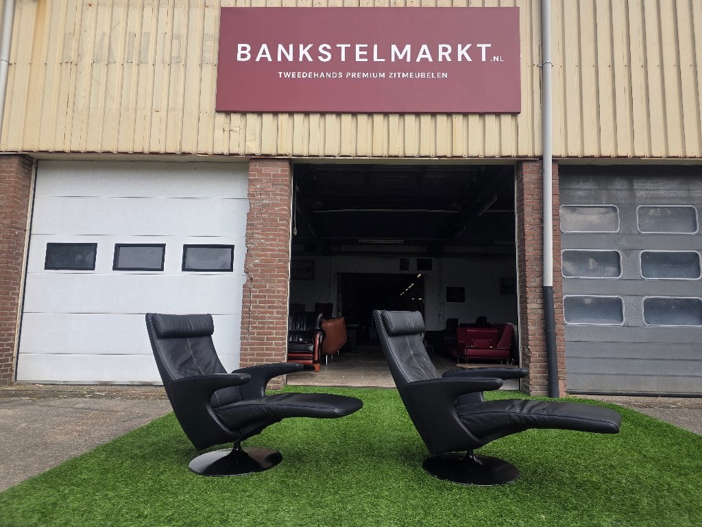 FSM Relax Smile relax fauteuils zetel zwart leer de sede, Huis en Inrichting, Hout, Geen, Pahest@hotmail.nl, Design