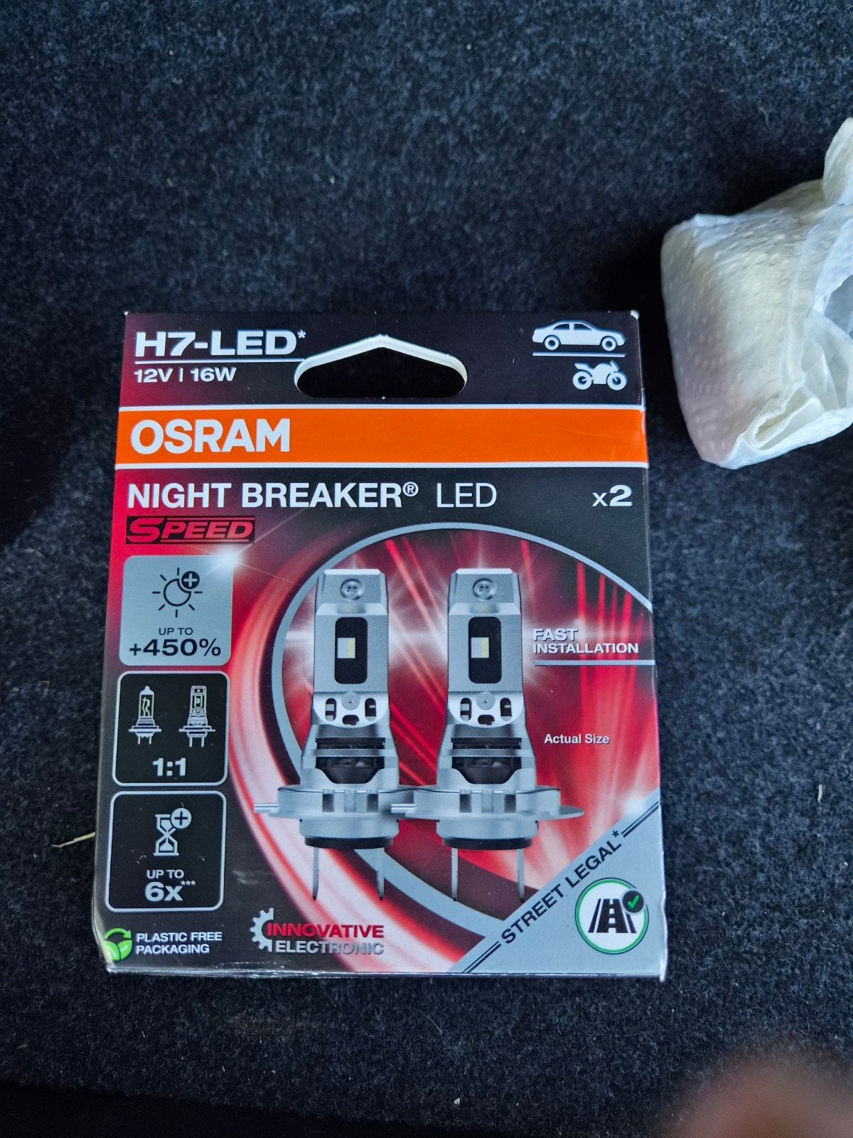 OSRAM H7-LED Night Breaker LED koplampen  n, Ophalen, Gebruikt