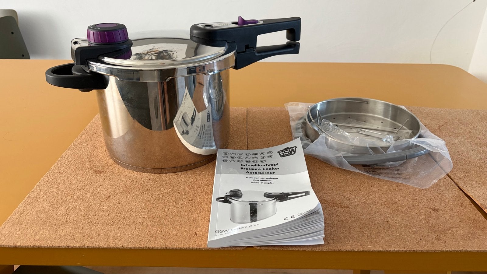 GSW Snelkookpan System Plus - Nooit gebruikt, Ophalen, Snelkookpan, Nieuw, Rvs
