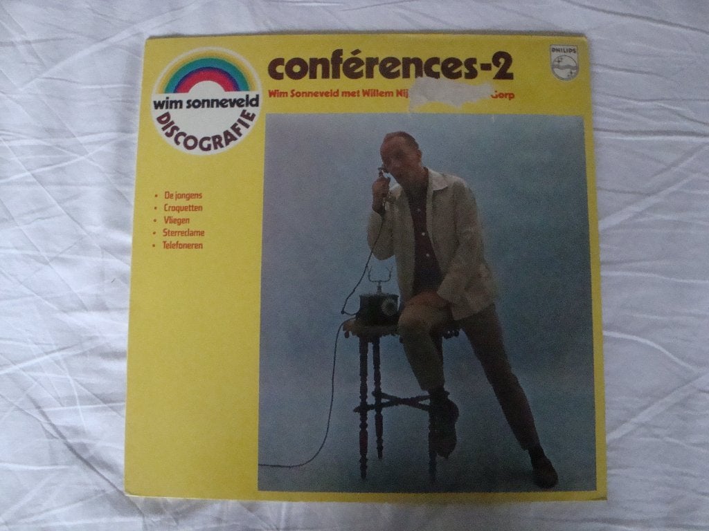 LP vinyl cabaret Wim Sonneveld, Willem Nijholt; Corry v Gorp, LP, Gebruikt, Ophalen of Verzenden, Inclusief binnenhoes