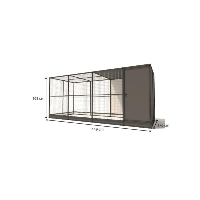 Aluminium Buitenvolière Evi | model 1, Ophalen of Verzenden, Nieuw, Aluminium, Broedkooi of Kweekkooi